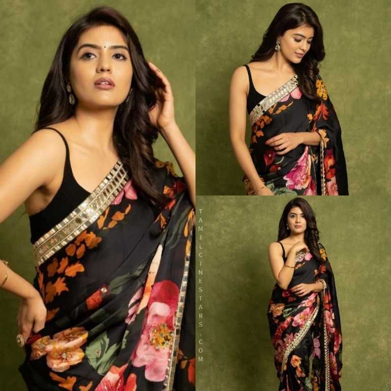 Actress Amritha Aiyer lovely Gorgeous in Sleeveless Saree
