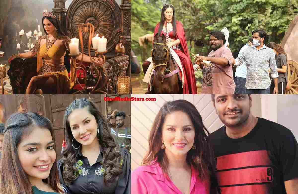 Sunny Leone Shooting Spot Snaps from her upcoming Tamil film Oh My Ghost