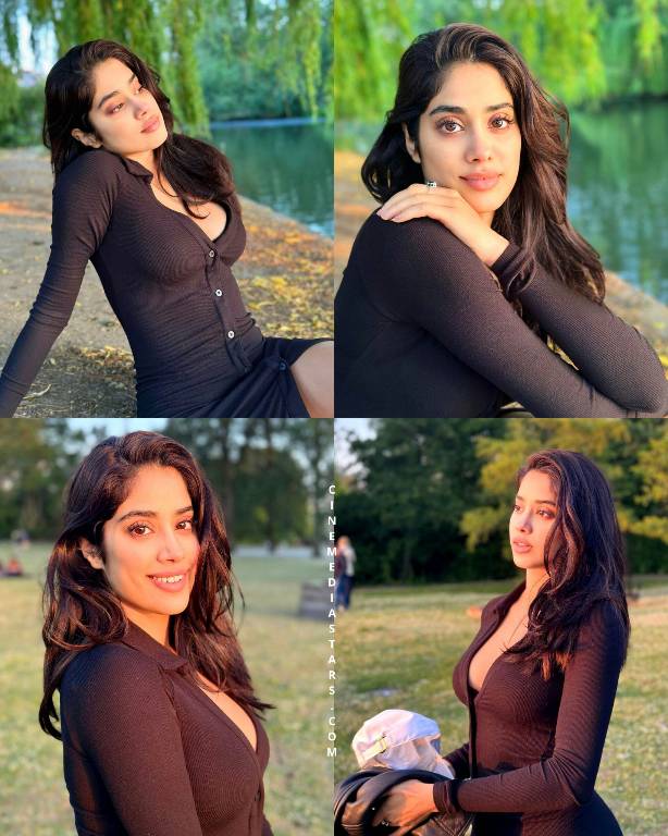 Bollywood Actress Janhvi Kapoor shared some sizzling gorgeous pictures between the shoot from london
