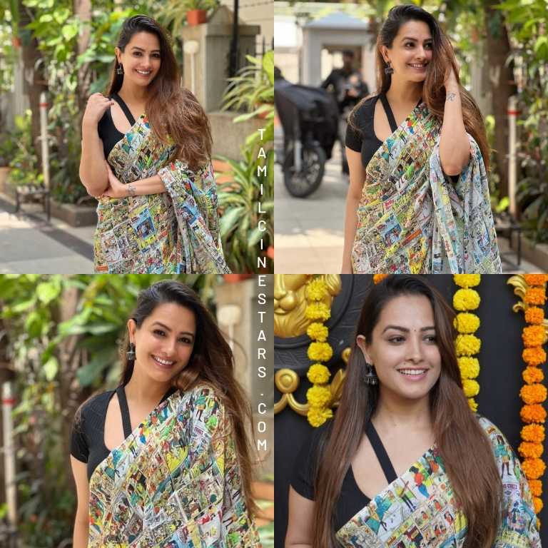 Samurai Film Actress Anita Hassanandani Reddy Lovely in Saree