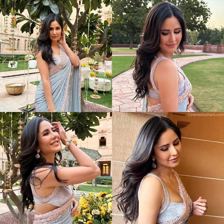 Katrina Kaif Looks elegant and beautiful in this sleeveless saree photoshoot