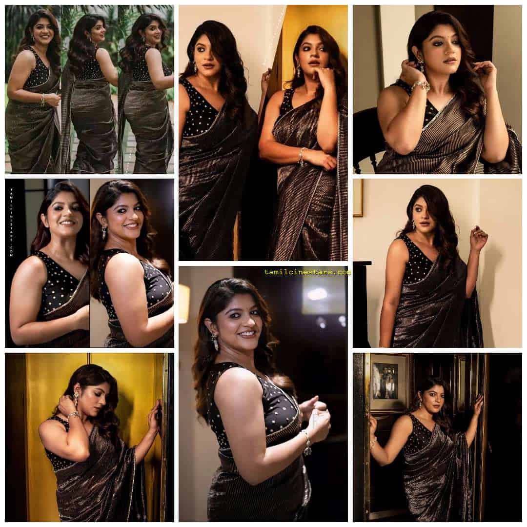 Exploring Aparna Balamurali’s Film Journey and Fashion in Black Sleeveless Saree