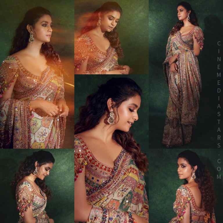 Stunning Photos of Keerthy Suresh in Traditional Gorgeous Saree