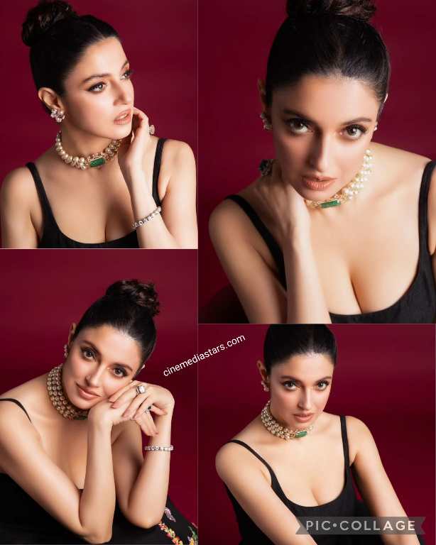 Sizzling Divya Khosla Kumar in Stunning Black Deep Neck Outfit